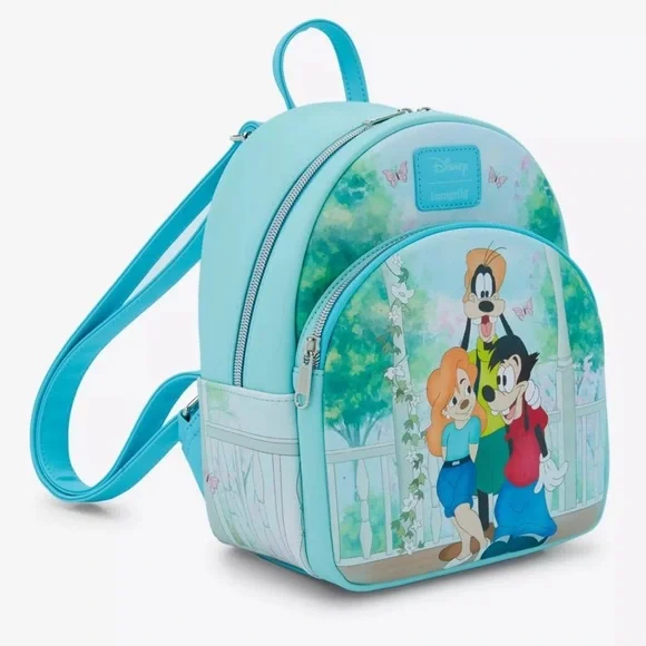 Loungefly Disney A Goofy Movie Trio Porch Scene Mini Backpack new bag Loungefly Disney A Goofy Movie Trio Porch Scene Mini Backpack new bag